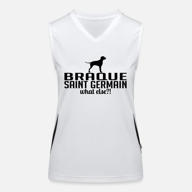 BRAQUE SAINT GERMAIN what else Hunde Wilsigns Funktionelles Kontrast-Tank Top für Frauen