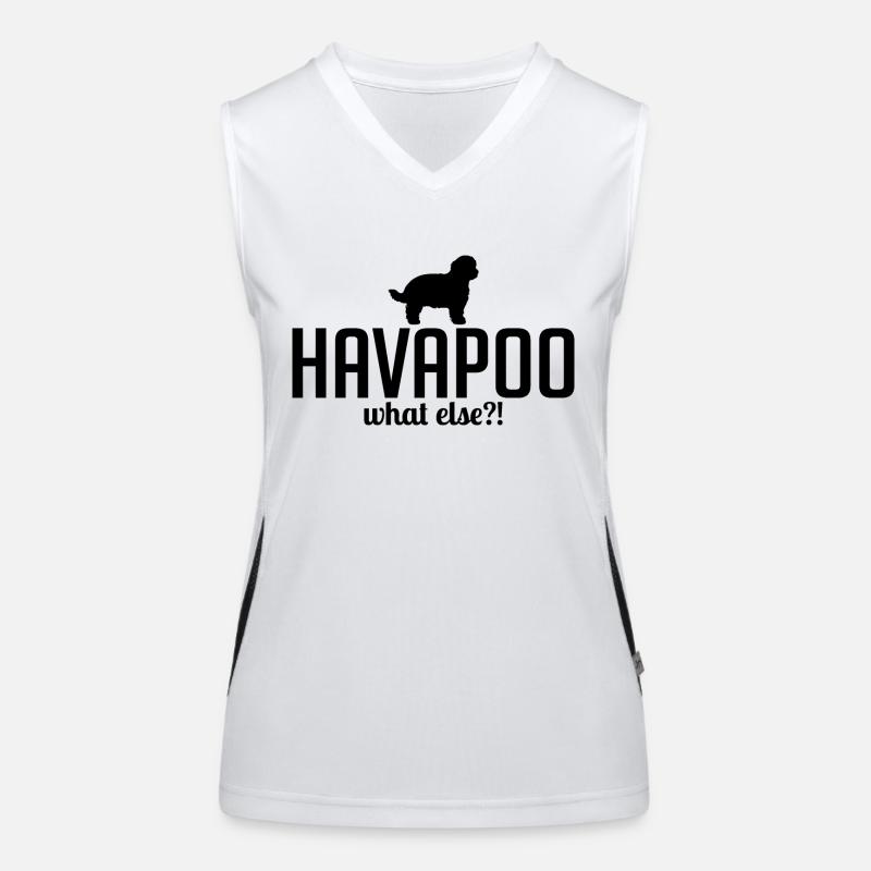 Havapoo what else Hundespruch Hunde Wilsigns Funktionelles Kontrast-Tank Top für Frauen