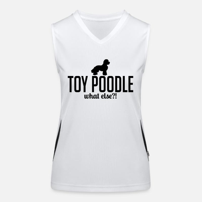 Toy Poodle what else Hunde Hund Spruch Wilsigns Funktionelles Kontrast-Tank Top für Frauen