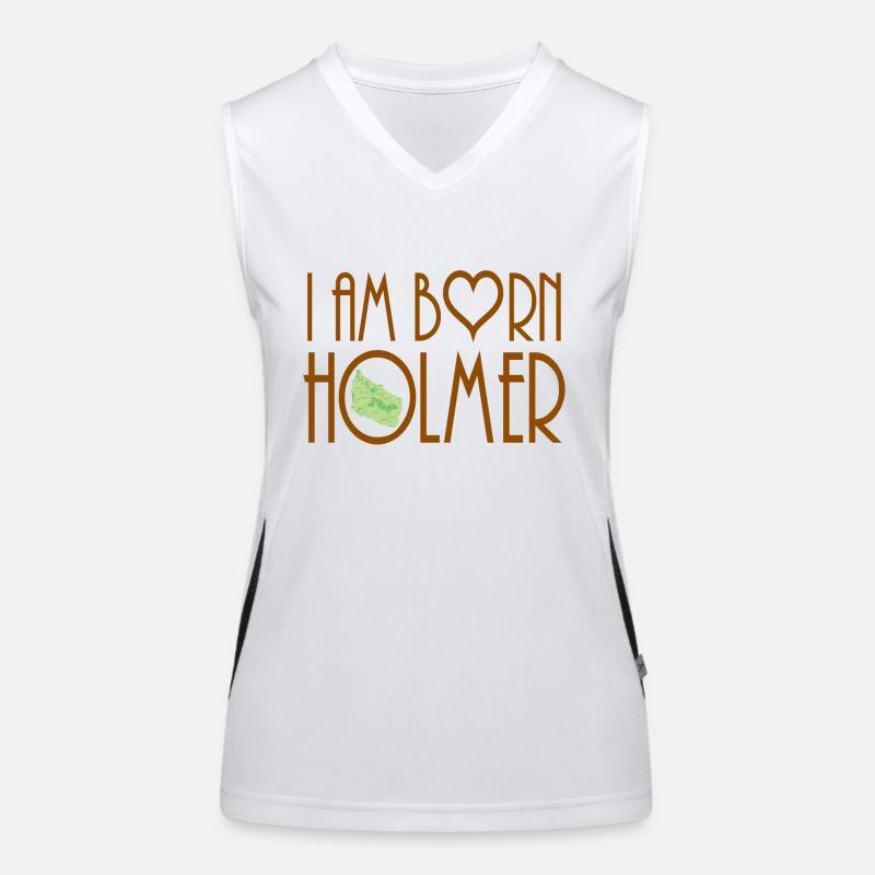 ich bin bornholmer Funktionelles Kontrast-Tank Top für Frauen