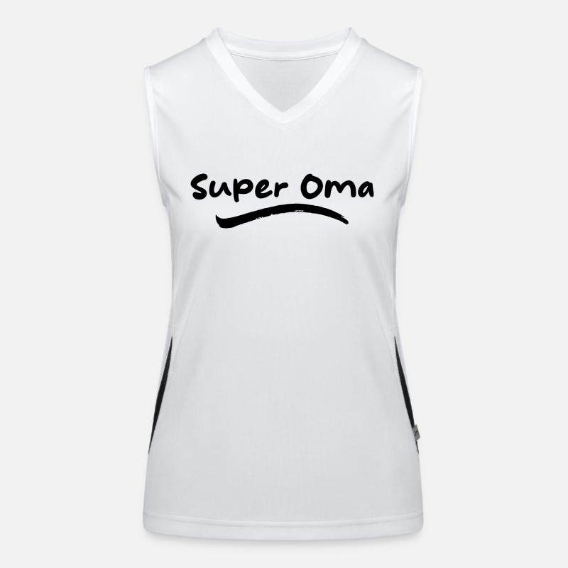 Super Oma Funktionelles Kontrast-Tank Top für Frauen