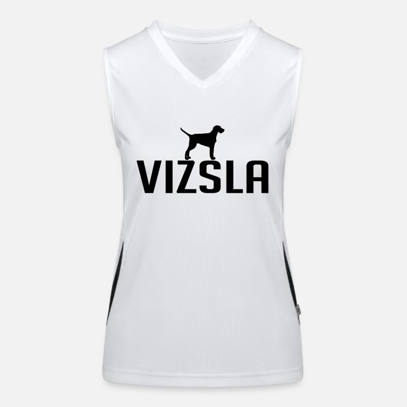 VIZSLA Drahthaar Hunderasse Hund Wilsigns Funktionelles Kontrast-Tank Top für Frauen