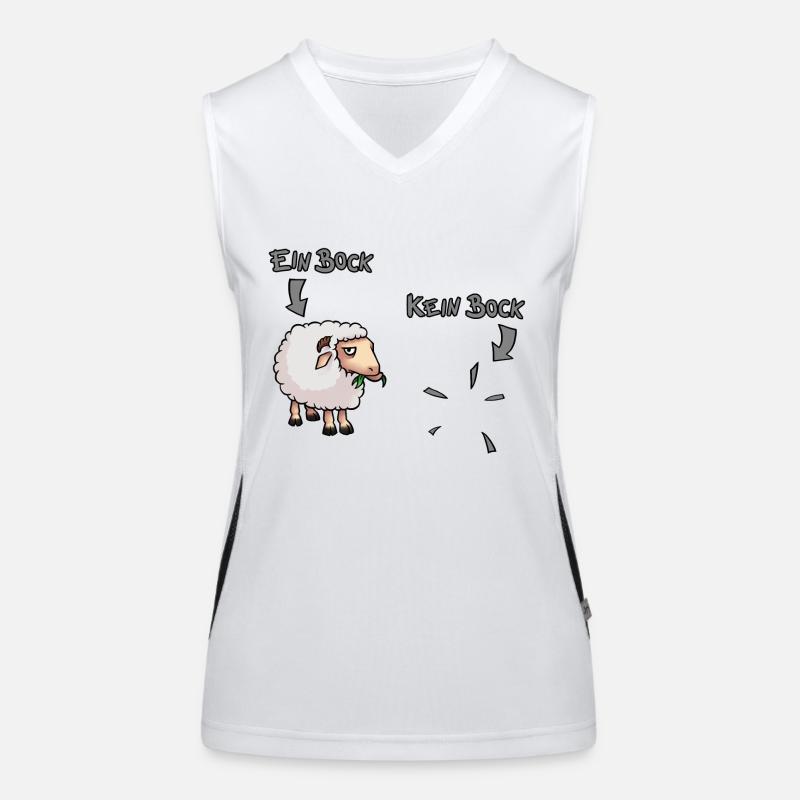 Bock - Kein Bock Funktionelles Kontrast-Tank Top für Frauen