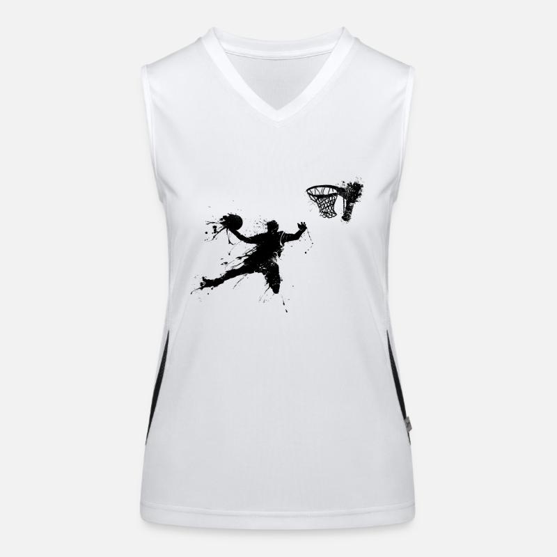 baketballer dunking II Women's Functional Contrast Tank Top