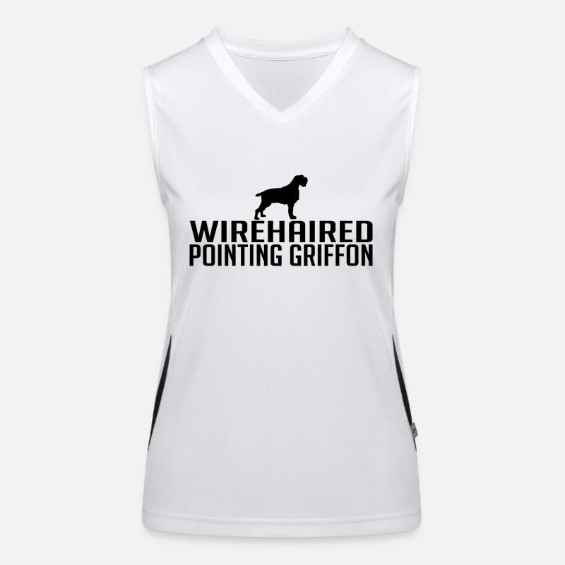 Wirehaired Pointing Griffon Hunderasse Hunde Funktionelles Kontrast-Tank Top für Frauen