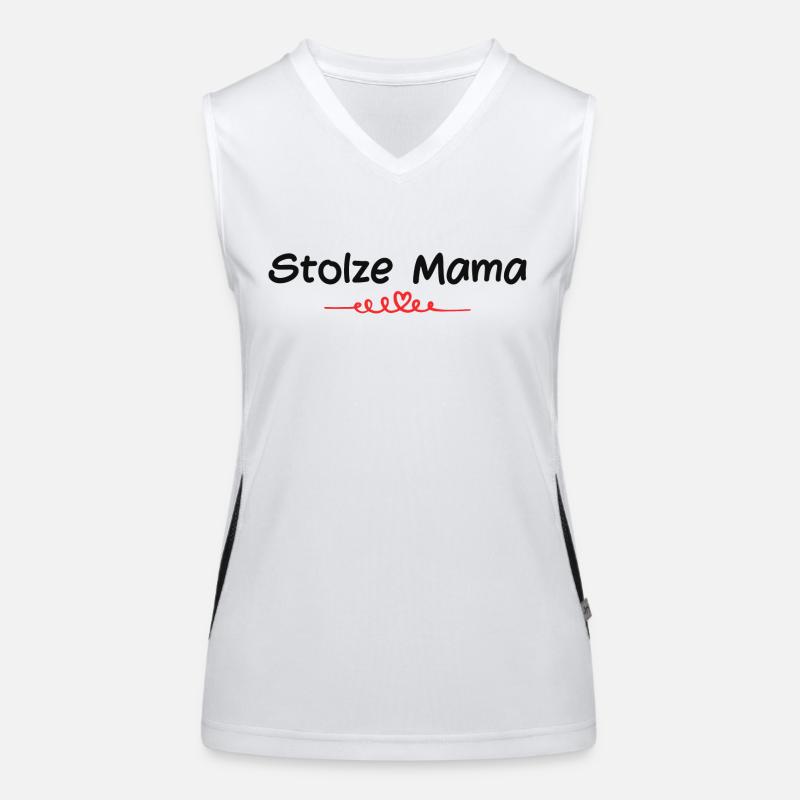 Stolze Mama Funktionelles Kontrast-Tank Top für Frauen