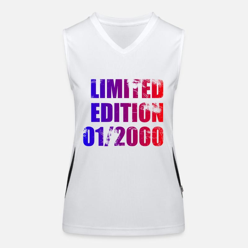 25e anniversaire Edition limitée 01/2000 Débardeur respirant contrasté Femme