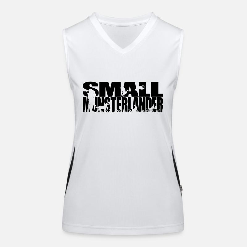 SMALL MUNSTERLANDER Jagdhunde Wilsigns Jagd Funktionelles Kontrast-Tank Top für Frauen