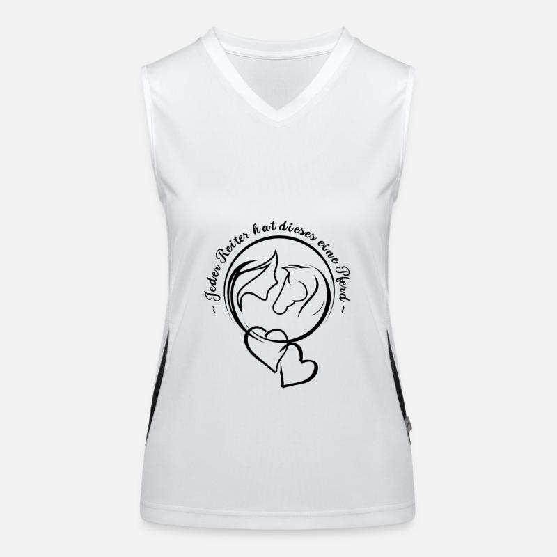 Jeder Reiter hat dieses eine Pferd Funktionelles Kontrast-Tank Top für Frauen