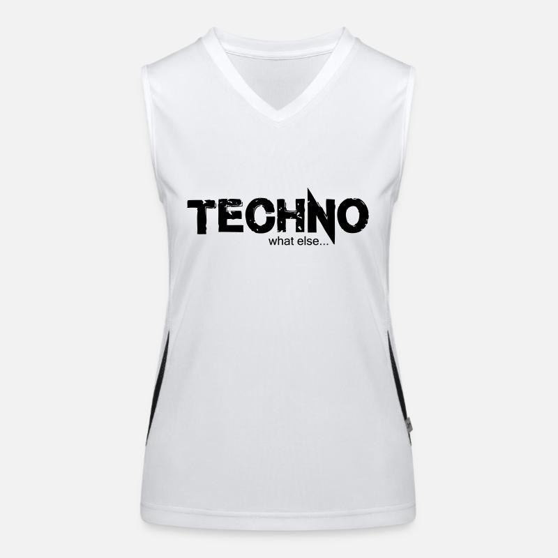 TECHNO what else .... Design 2 Women's Functional Contrast Tank Top