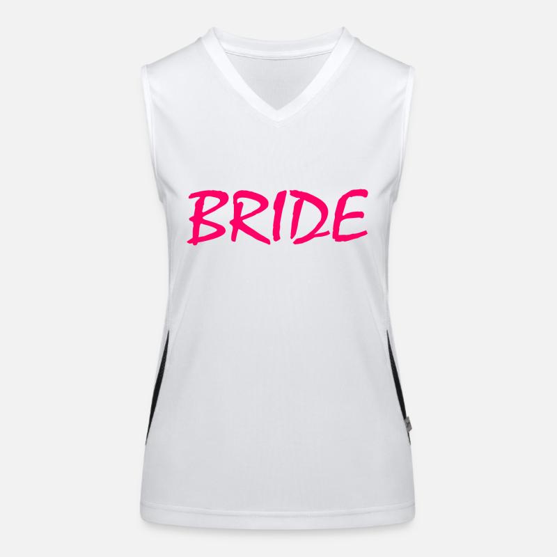 Bride Funktionelles Kontrast-Tank Top für Frauen