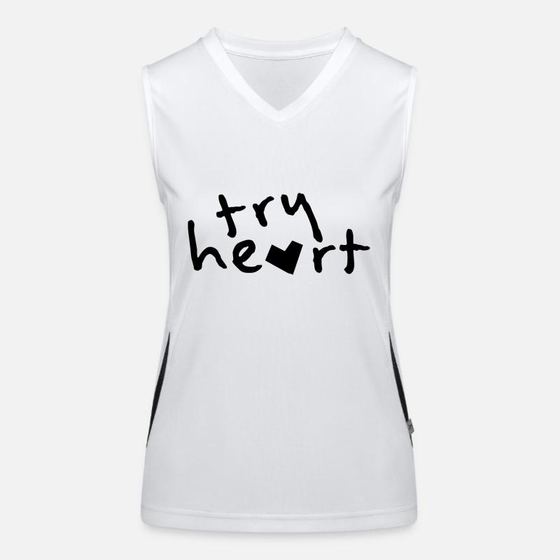 try heart Funktionelles Kontrast-Tank Top für Frauen