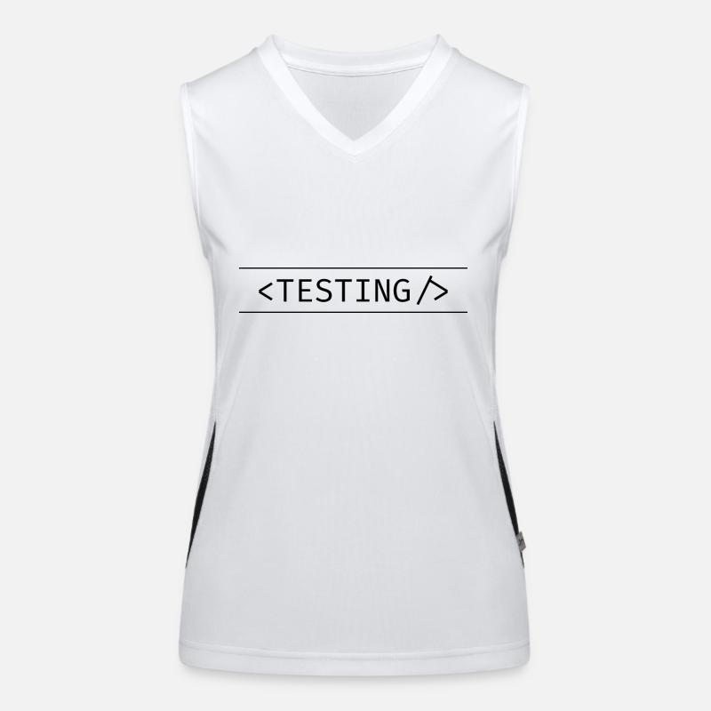 Testing Tag Funktionelles Kontrast-Tank Top für Frauen
