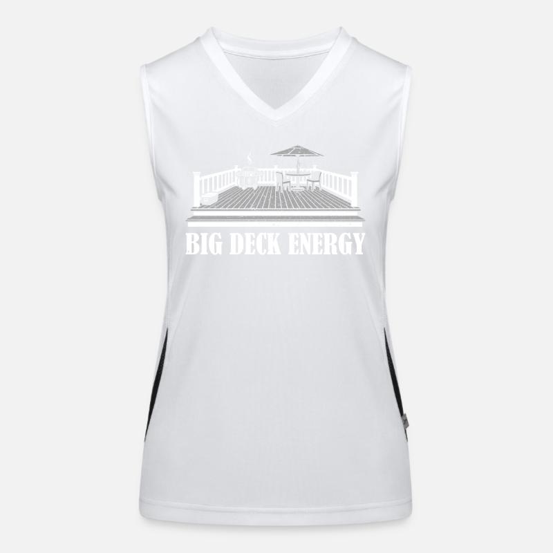Big Deck Energy Graphic Women's Functional Contrast Tank Top