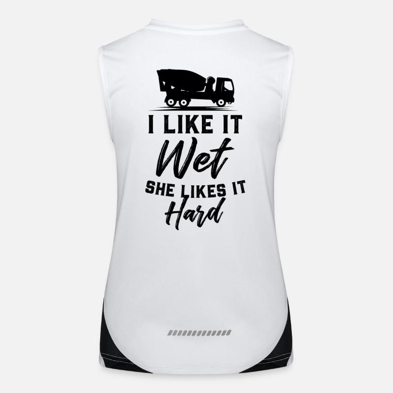 concrete worker Women's Functional Contrast Tank Top