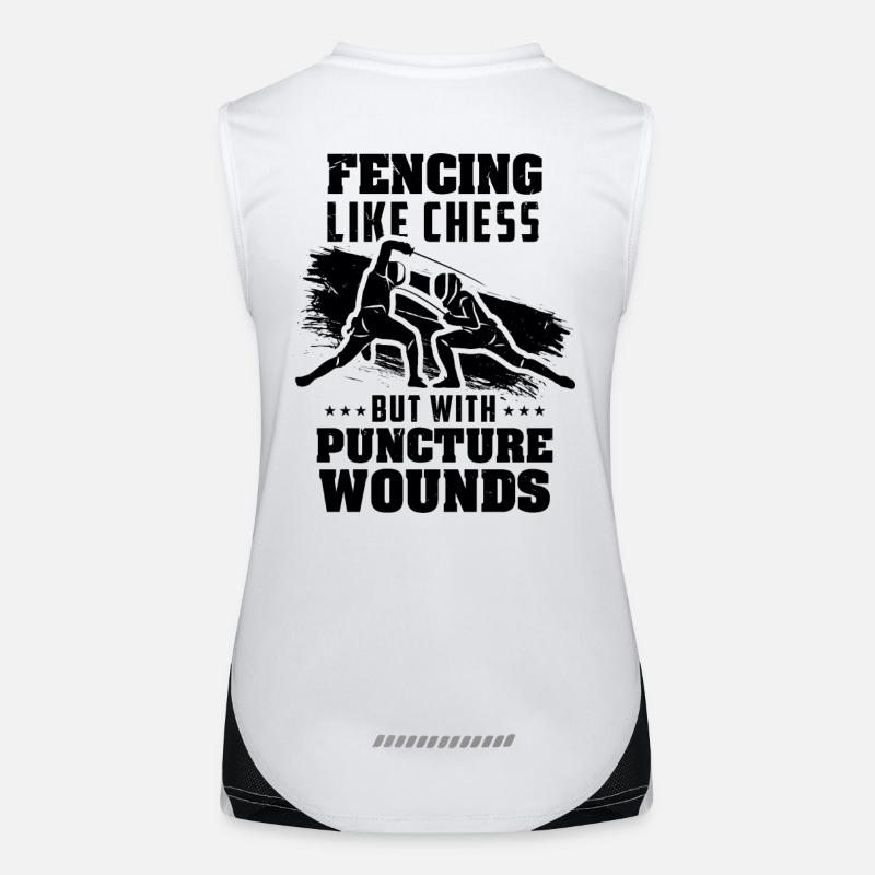 Fechten Funktionelles Kontrast-Tank Top für Frauen