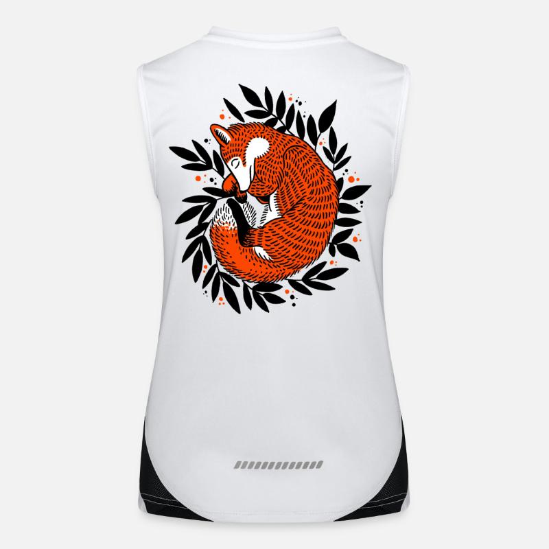 Fuchs Funktionelles Kontrast-Tank Top für Frauen