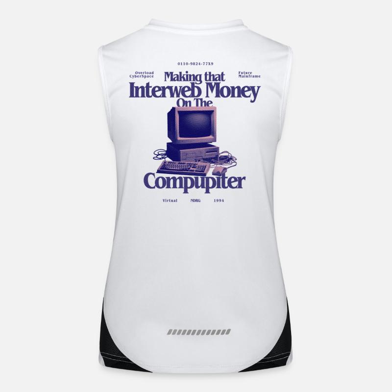 InterwebMoney Computerdesign Funktionelles Kontrast-Tank Top für Frauen