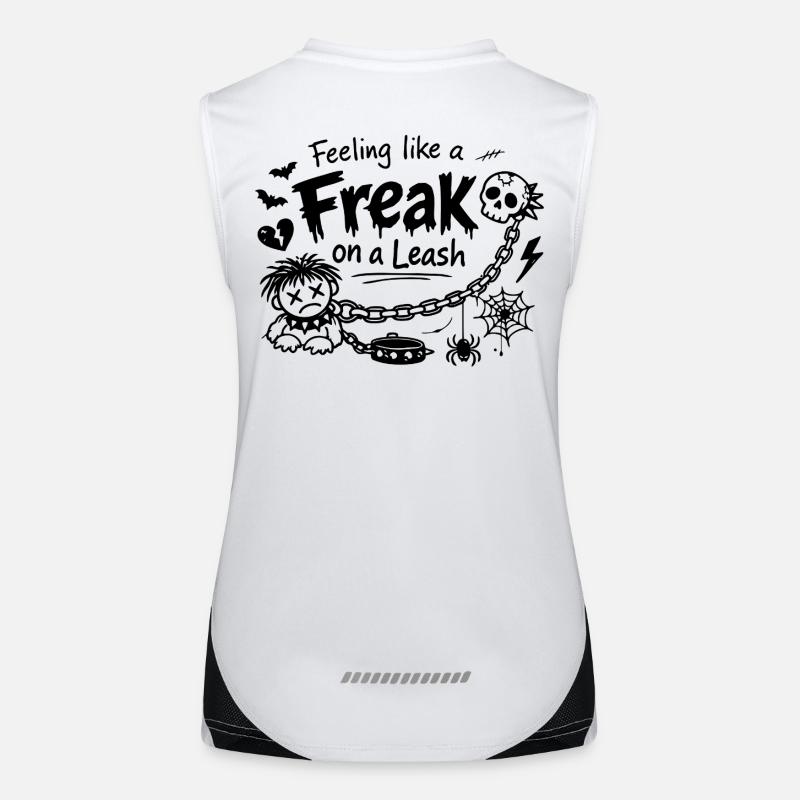Feeling Like A Freak On A Leash Statement Women's Functional Contrast Tank Top