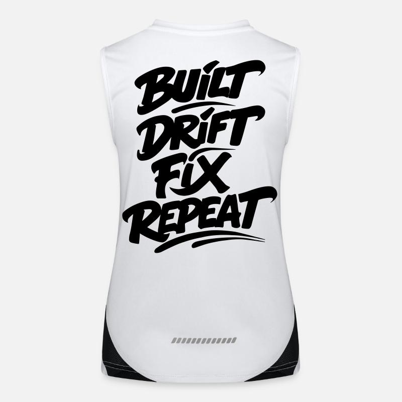 Build Drift Fix Repeat v2 Débardeur respirant contrasté Femme