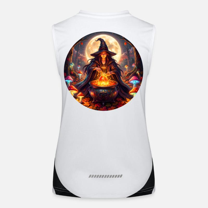 Moonlit Witch's Cauldron Women's Functional Contrast Tank Top