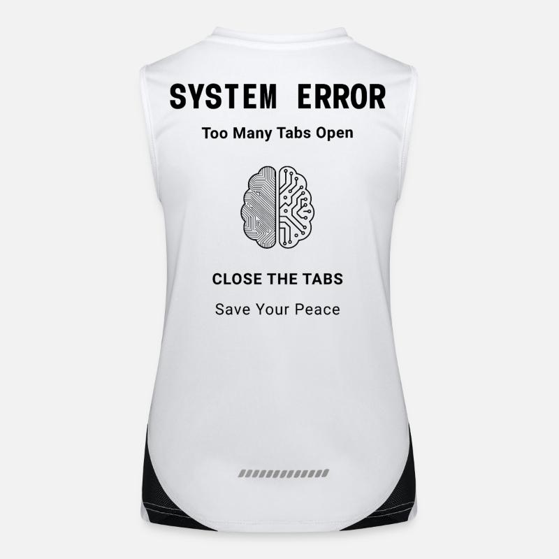 System Error Backprint – Aesthetic Mental Health Women's Functional Contrast Tank Top