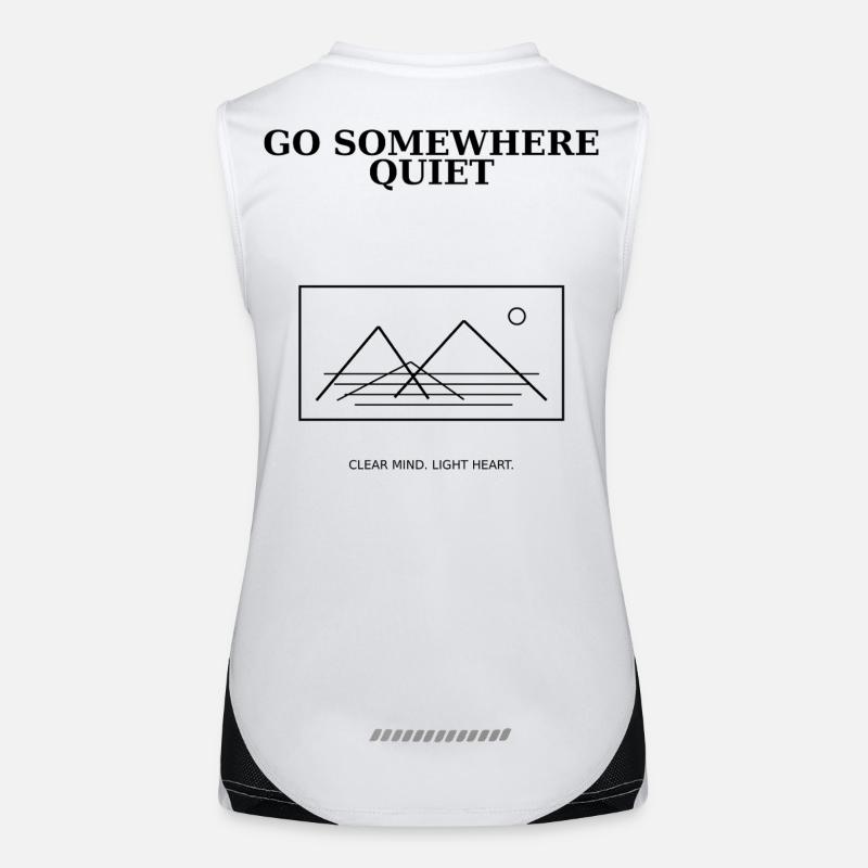 08_go_somewhere_quiet Women's Functional Contrast Tank Top