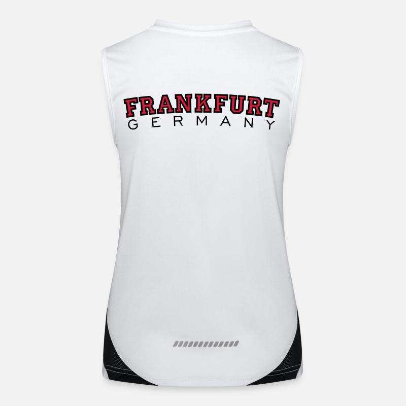 Frankfurt Germany (Rot) Funktionelles Kontrast-Tank Top für Frauen