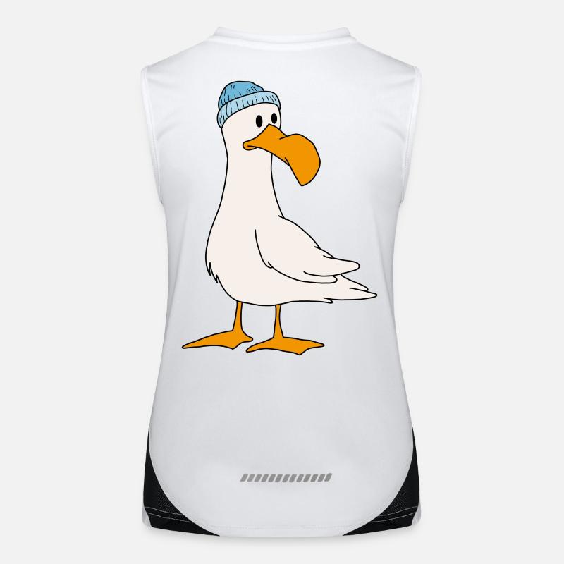Möwe Funktionelles Kontrast-Tank Top für Frauen