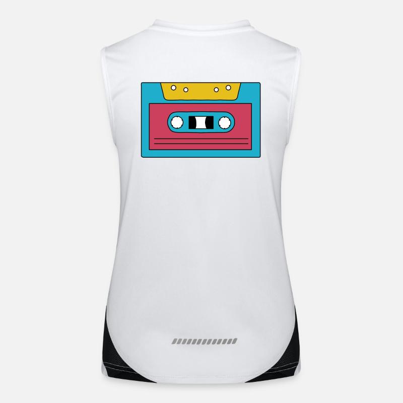 Kassette Funktionelles Kontrast-Tank Top für Frauen