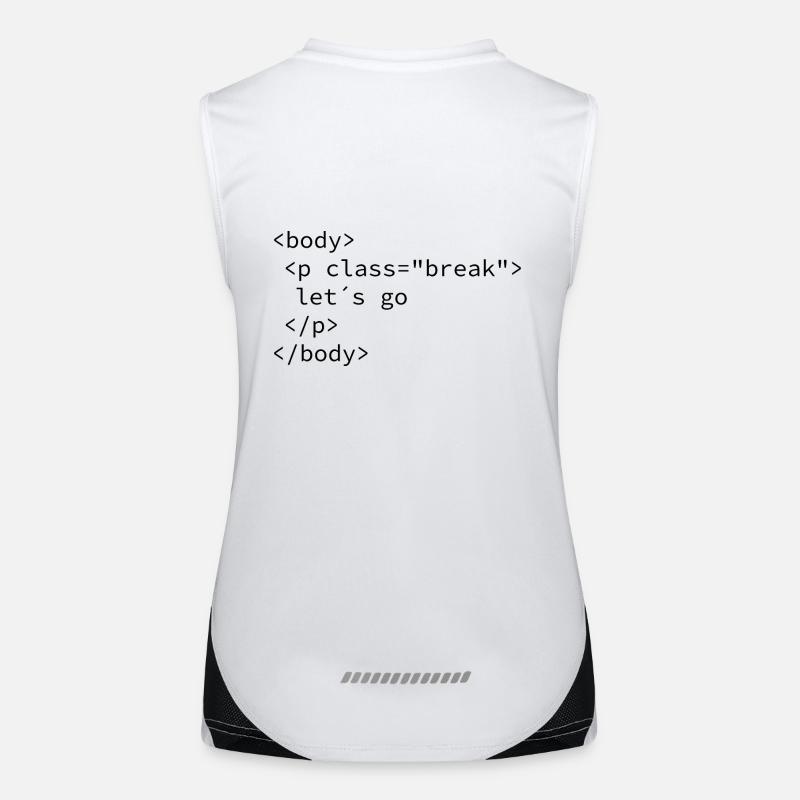 Pause machen Funktionelles Kontrast-Tank Top für Frauen