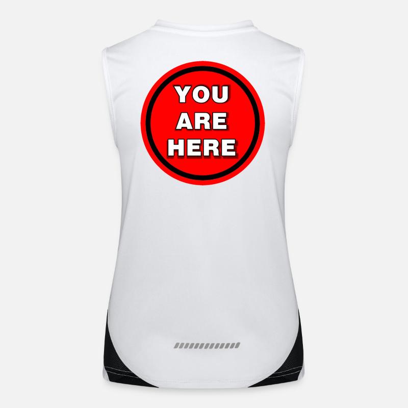 You Are Here Women's Functional Contrast Tank Top