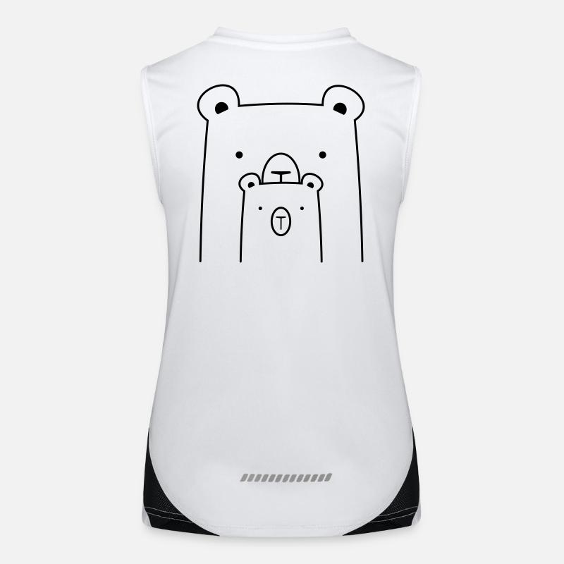 zwei Bären Bär Eisbär Braunbär I Geschenkidee Funktionelles Kontrast-Tank Top für Frauen