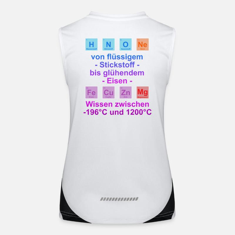 Unispruch "auf Temperatur" Geschenk, Studenten Funktionelles Kontrast-Tank Top für Frauen