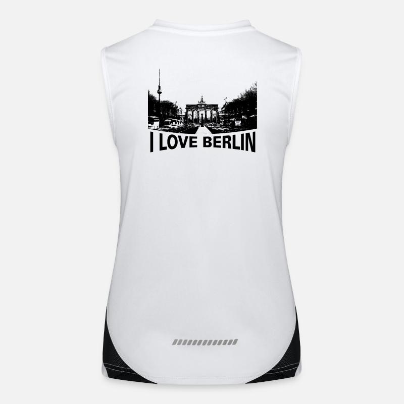 I love Berlin mit BilD Funktionelles Kontrast-Tank Top für Frauen