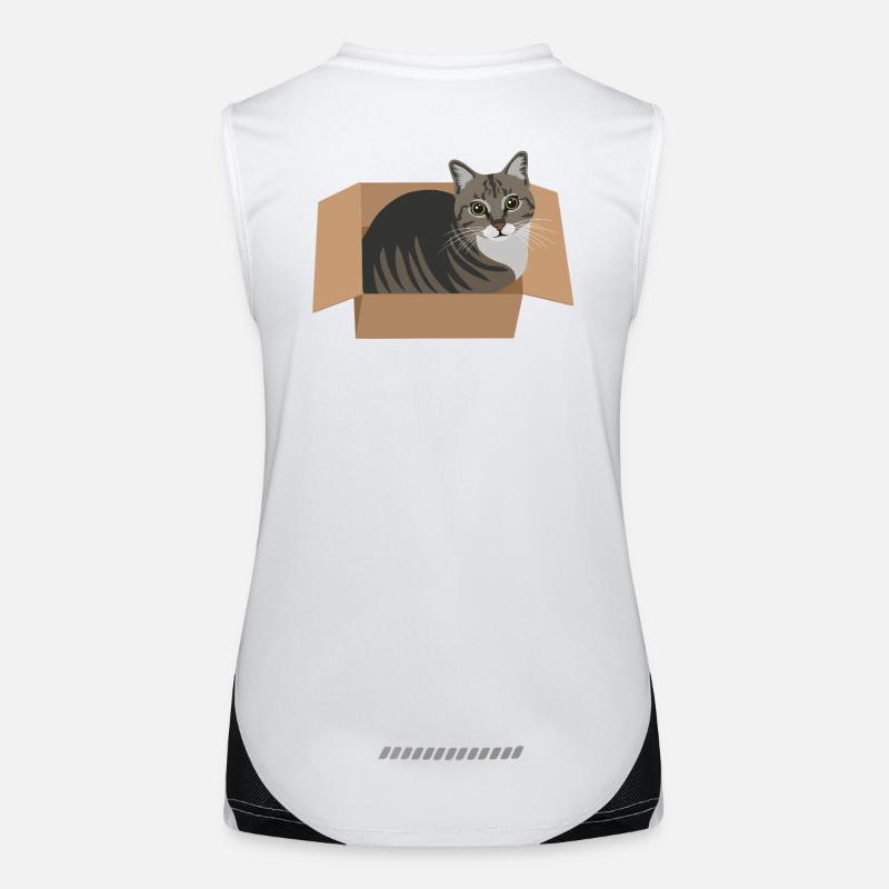 Cat in a box Women's Functional Contrast Tank Top