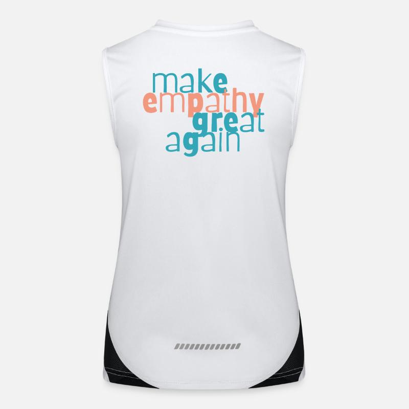 Make Empathy Great Again Women's Functional Contrast Tank Top