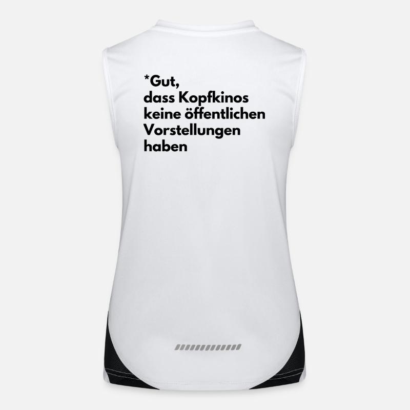 Mental cinemas Women's Functional Contrast Tank Top