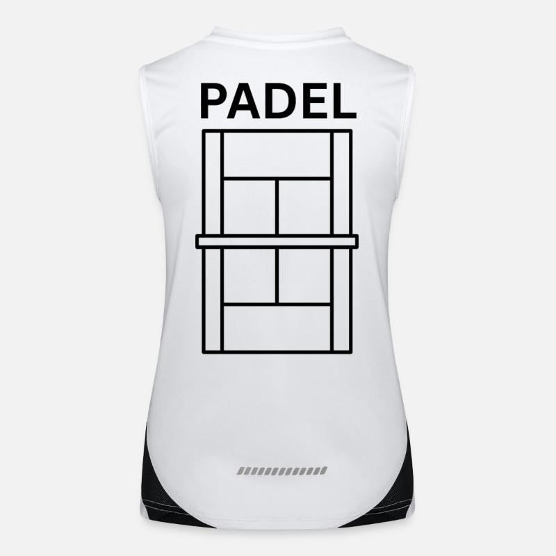 Terrain de padel Débardeur respirant contrasté Femme