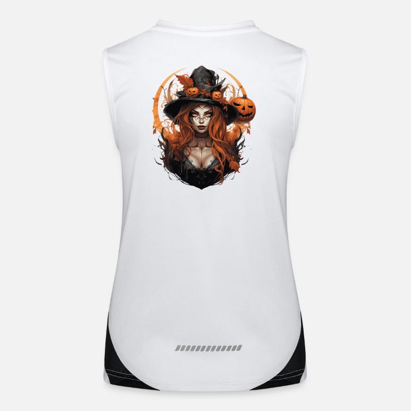 Witch - Women's Functional Contrast Tank Top - white/black