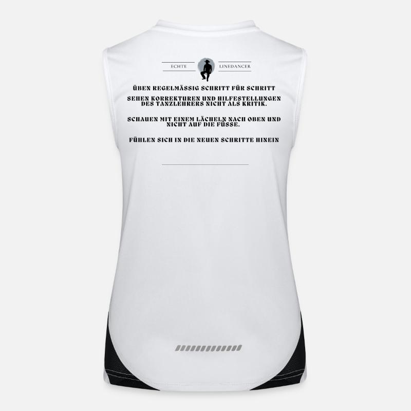 echte linedancer Funktionelles Kontrast-Tank Top für Frauen