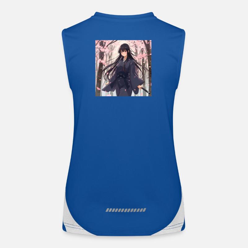 Sakura Schatten Samurai Funktionelles Kontrast-Tank Top für Frauen