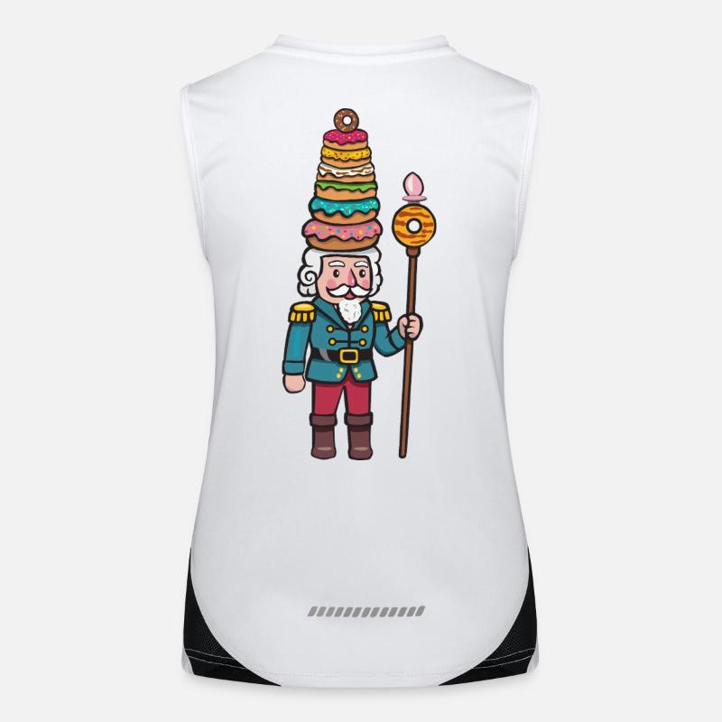Donut-Cracker Nussknacker Funktionelles Kontrast-Tank Top für Frauen