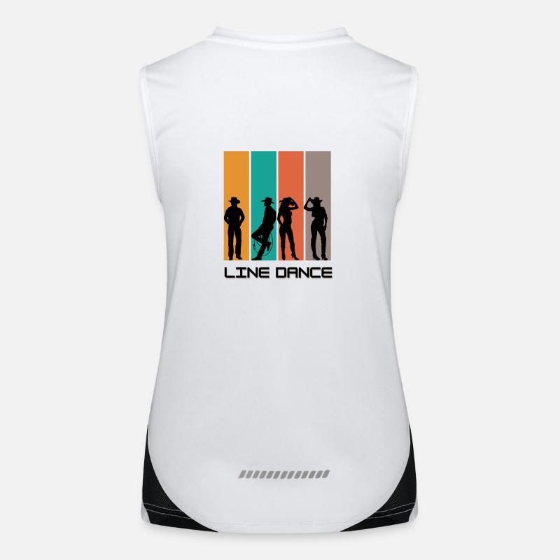 Figures Linedance1 Débardeur respirant contrasté Femme