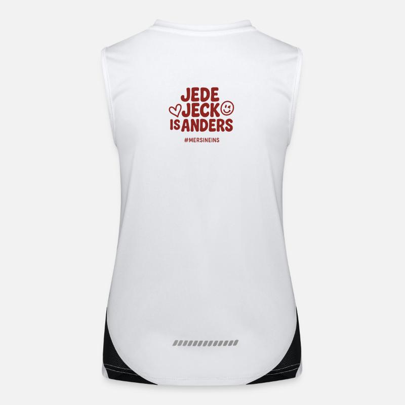 Jede Jeck is anders - Kölner Hingucker Funktionelles Kontrast-Tank Top für Frauen