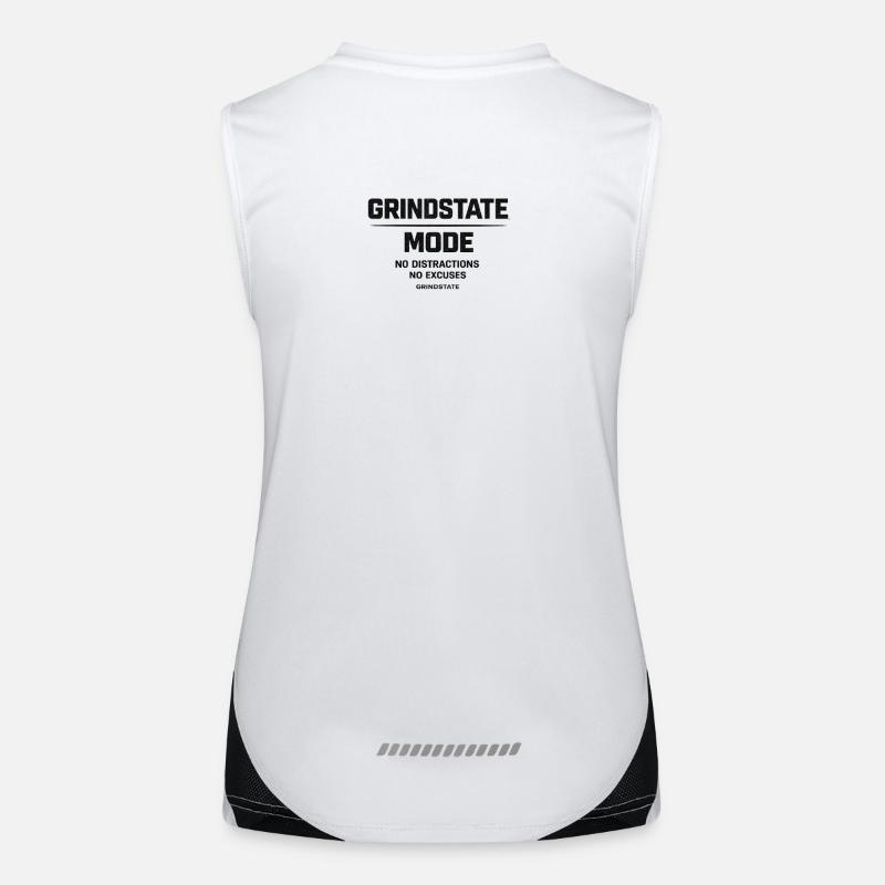 GRINDSTATE MODE Gym Motivation Funktionelles Kontrast-Tank Top für Frauen