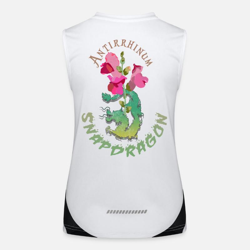 Drachenblumen Funktionelles Kontrast-Tank Top für Frauen