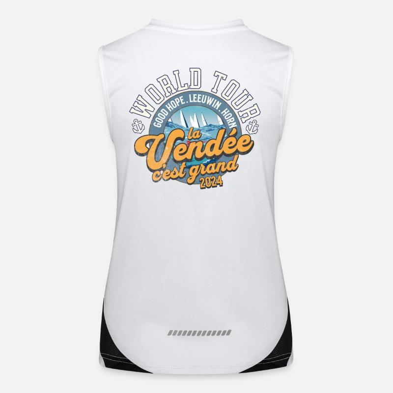 World tour regatta 2024 back Women's Functional Contrast Tank Top