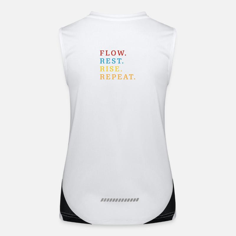 Flow Rest Montée Répéter Débardeur respirant contrasté Femme