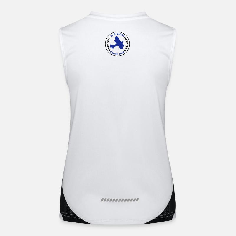 Kampfjet Funktionelles Kontrast-Tank Top für Frauen